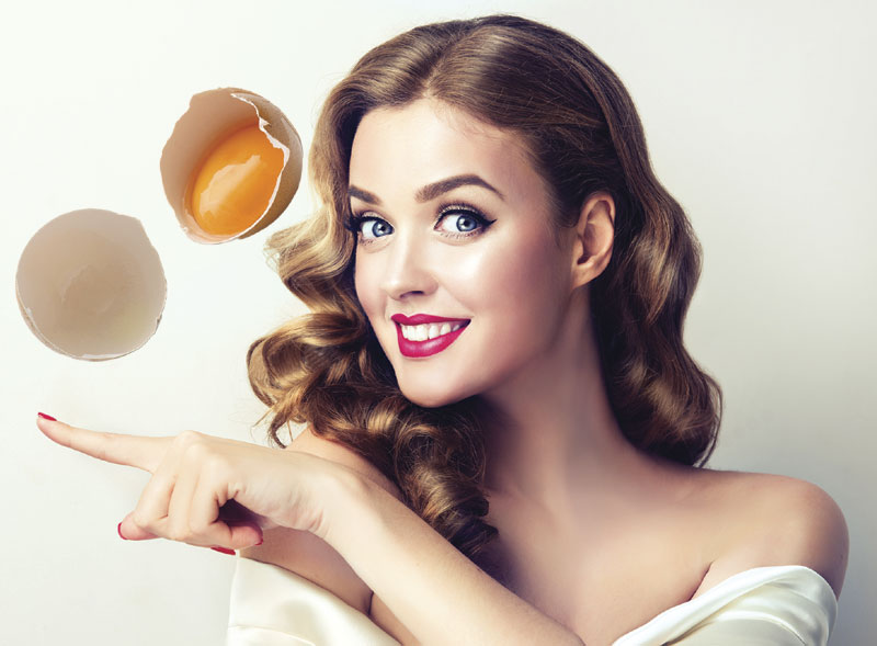 Љуске од јаја за блистави тен
